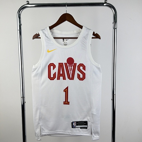 Cleveland Cavaliers James Harden #1 White 23 Season Basketball Jersey