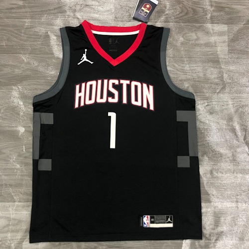 Houston Rockets #1 City Edition Limited Edition Black 21 Season Basketball Jersey