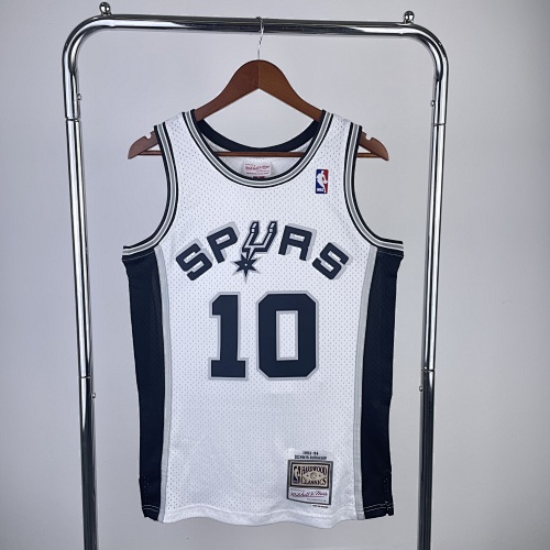 San Antonio Spurs #10 Retro Edition White 94 Season Basketball Jersey