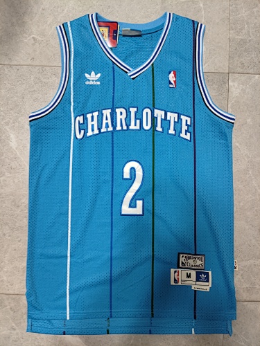 Charlotte Hornets Retro Edition Blue Basketball Jersey