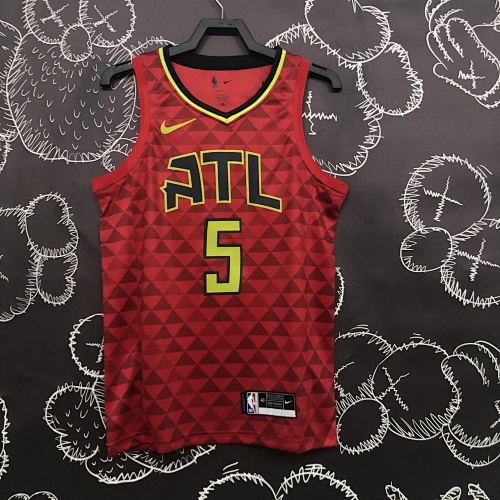 Atlanta Hawks #5 Red Basketball Jersey