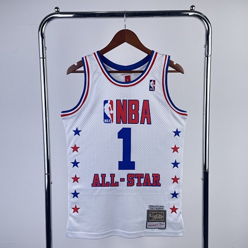 #1 Retro Edition All-Star White 03 Season Basketball Jersey