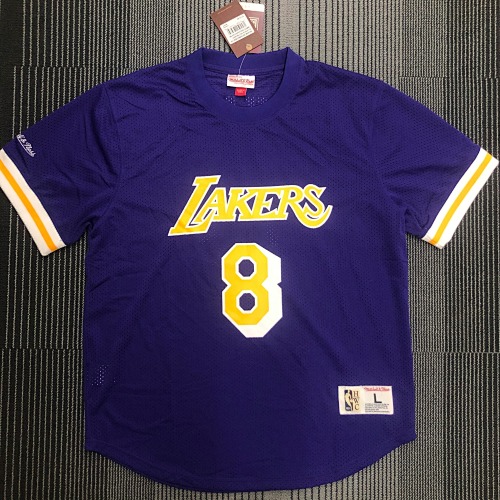 Los Angeles Lakers #8 Retro Edition Purple Basketball Jersey