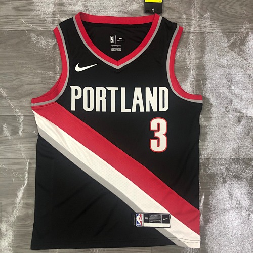 Portland Trail Blazers #3 Black 21 Season Basketball Jersey