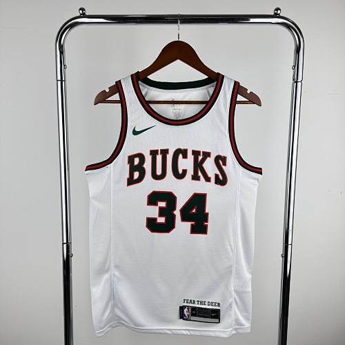 Milwaukee Bucks Giannis Antetokounmpo #34 Retro Edition 18 Season Basketball Jersey