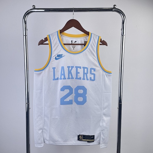 Los Angeles Lakers #28 Retro Edition 23 Season Basketball Jersey