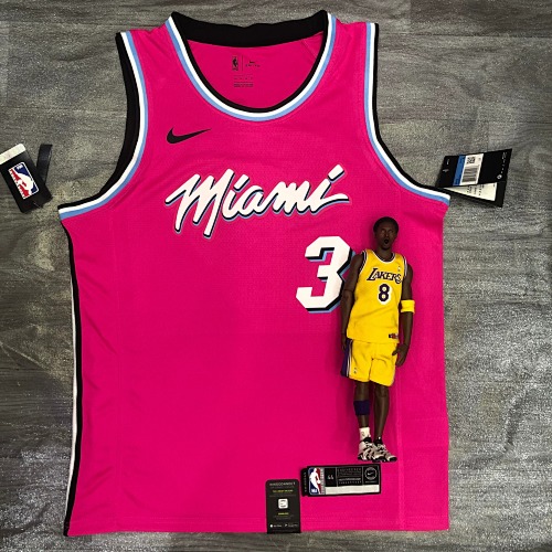 Miami Heat #3 Pink Basketball Jersey