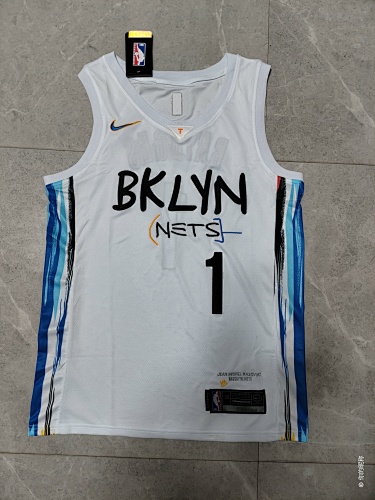 Brooklyn Nets City Edition White 23 Season Basketball Jersey