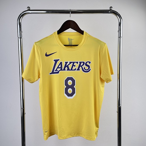 Los Angeles Lakers #8 Yellow Basketball Jersey