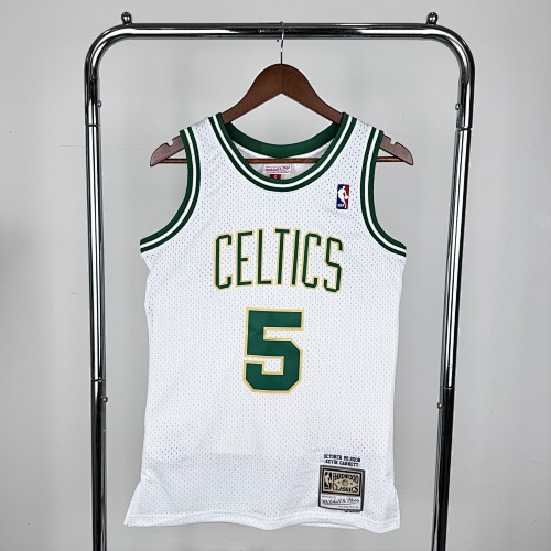 Boston Celtics #5 Retro Edition White 08 Season Basketball Jersey