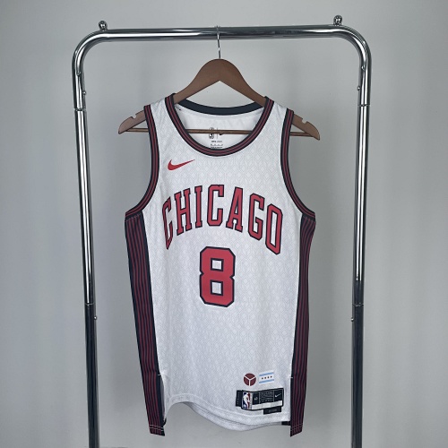 Chicago Bulls #8 City Edition 23 Season Basketball Jersey