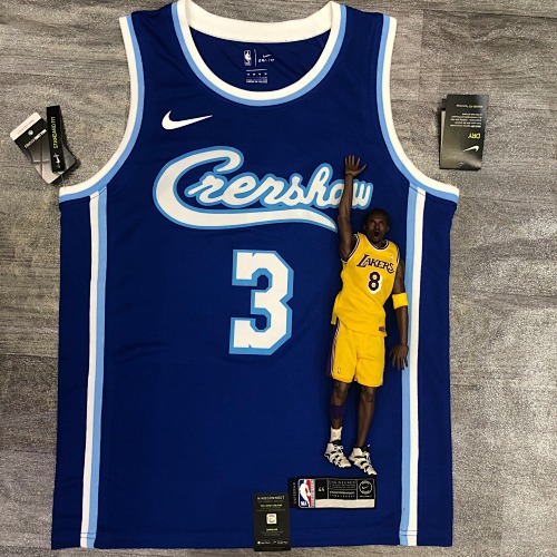 Los Angeles Lakers #3 Retro Edition Basketball Jersey