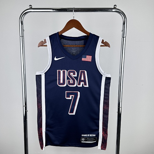 Kevin Durant #7 Blue Basketball Jersey