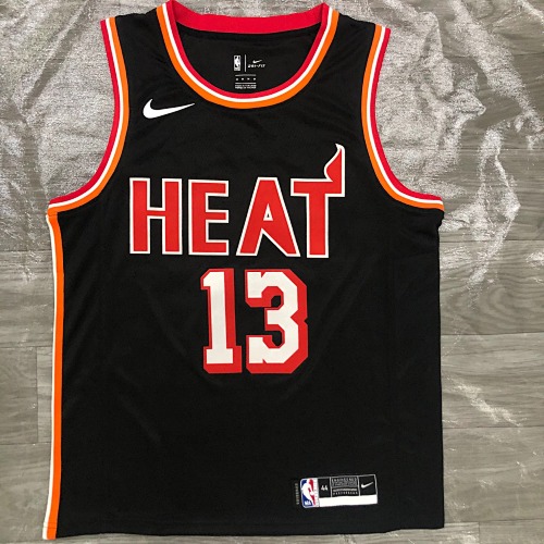 Miami Heat #13 Retro Edition Black 18 Season Basketball Jersey