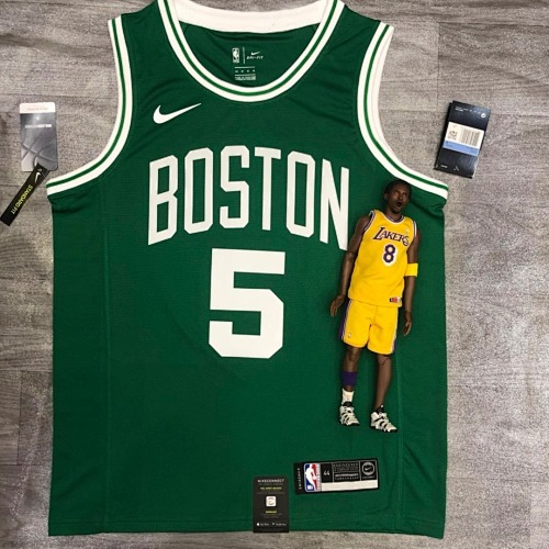 Boston Celtics #5 Retro Edition Green Basketball Jersey