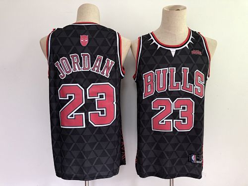 Chicago Bulls Michael Jordan Black Basketball Jersey