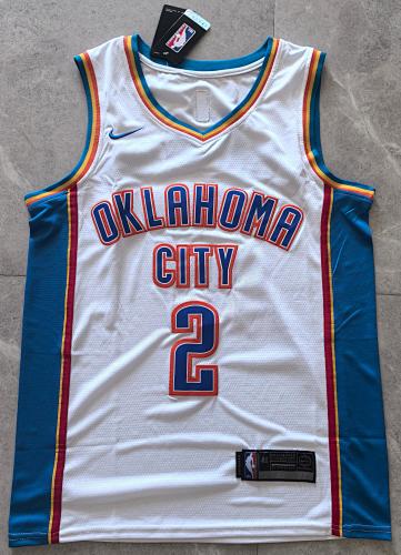 Oklahoma City Thunder Shai Gilgeous-Alexander White Basketball Jersey