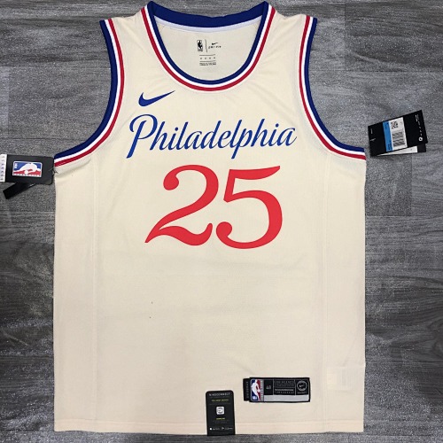 Philadelphia 76ers #25 City Edition Limited Edition 20 Season Basketball Jersey