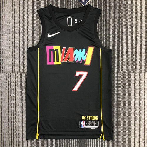 Miami Heat #7 City Edition 22 Season Basketball Jersey