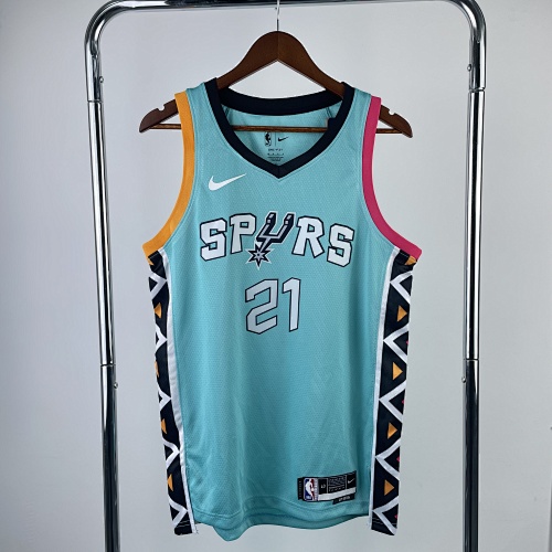 San Antonio Spurs #21 City Edition 23 Season Basketball Jersey
