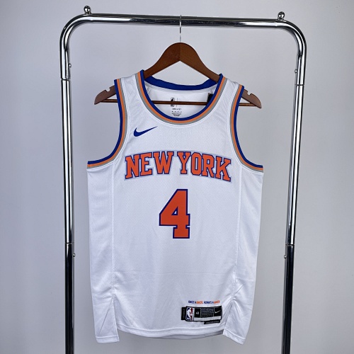 New York Knicks Derrick Rose #4 White 23 Season Basketball Jersey