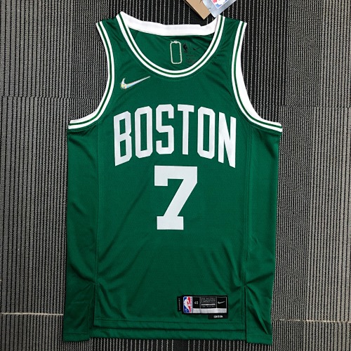 Boston Celtics Jaylen Brown #7 Green Basketball Jersey
