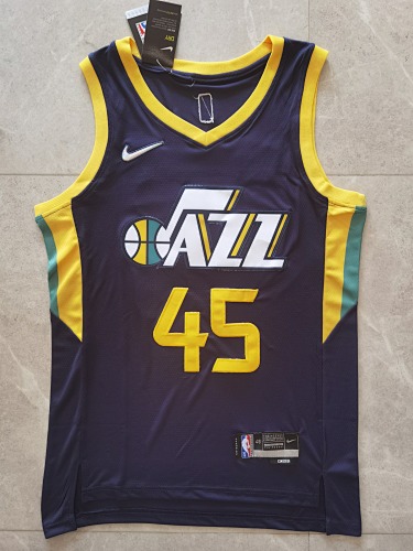 Utah Jazz Blue Basketball Jersey