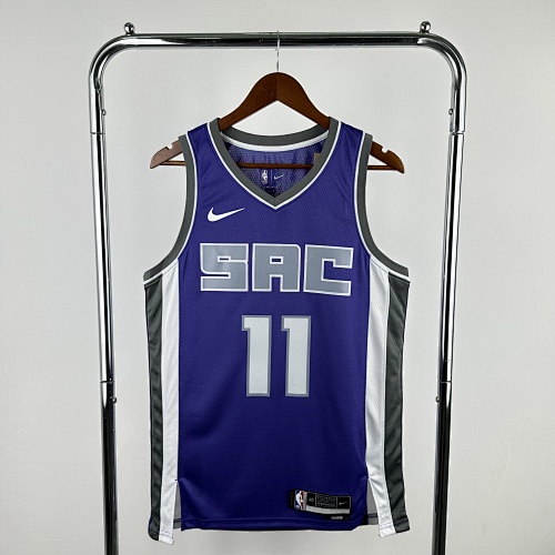 Sacramento Kings Domantas Sabonis #11 Away Purple 23 Season Basketball Jersey