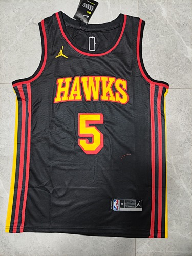 Atlanta Hawks Dejounte Murray Black 23 Season Basketball Jersey