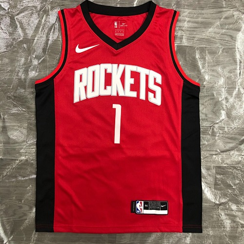 Houston Rockets #1 Red 21 Season Basketball Jersey