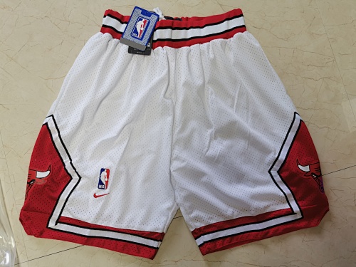 Chicago Bulls Retro Edition White Shorts