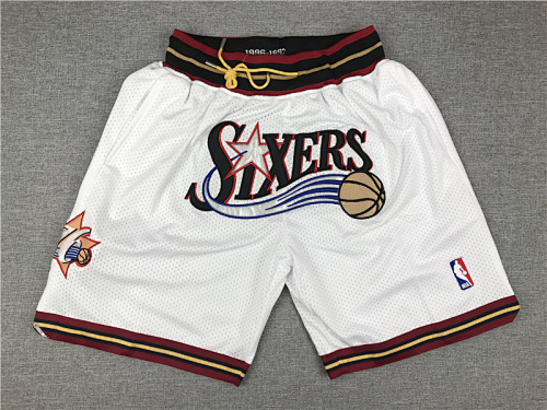 Philadelphia 76ers Retro Edition White Shorts