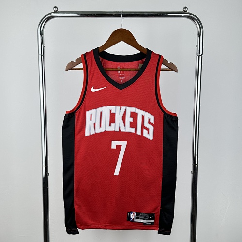 Houston Rockets Kevin Durant #7 Red 23 Season Basketball Jersey