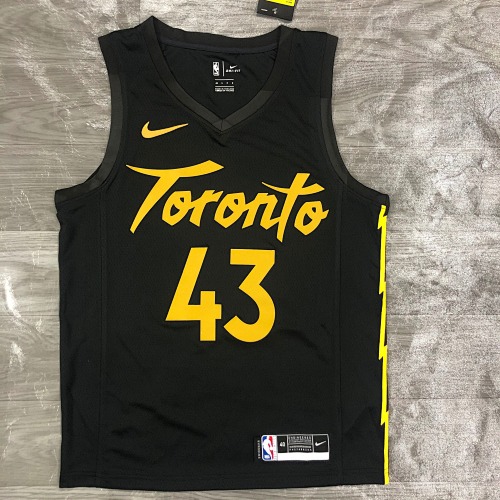 Toronto Raptors #43 Black 21 Season Basketball Jersey
