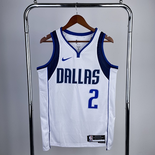 Dallas Mavericks Kyrie Irving #2 White 23 Season Basketball Jersey