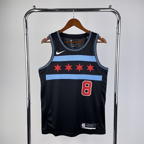 Chicago Bulls #8 City Edition 19 Season Basketball Jersey