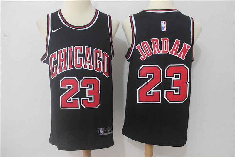 Chicago Bulls Michael Jordan Fan Edition Black Basketball Jersey