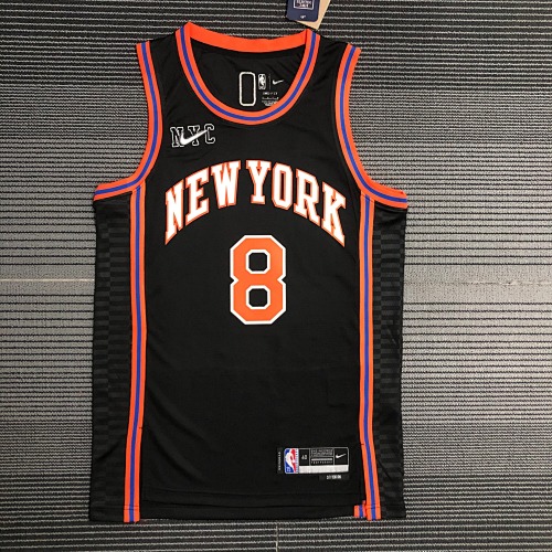 New York Knicks #8 City Edition 22 Season Basketball Jersey