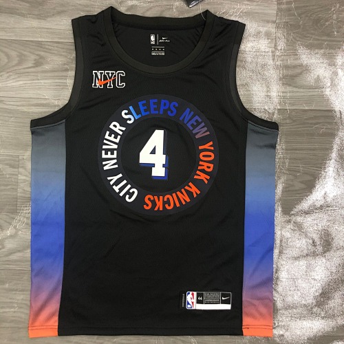 New York Knicks Derrick Rose #4 City Edition 21 Season Basketball Jersey