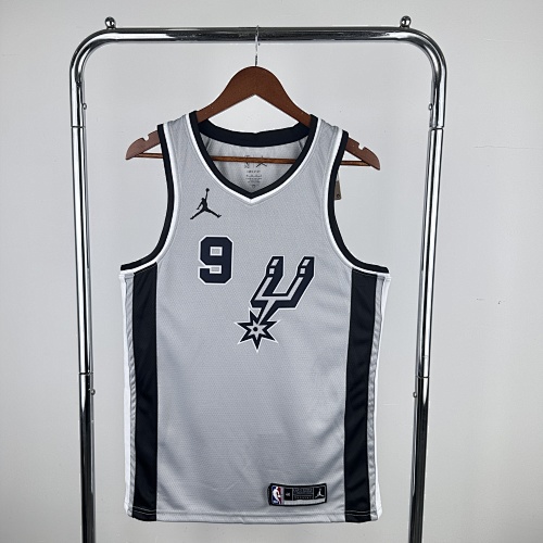 San Antonio Spurs #9 Limited Edition Jumpman Grey 21 Season Basketball Jersey