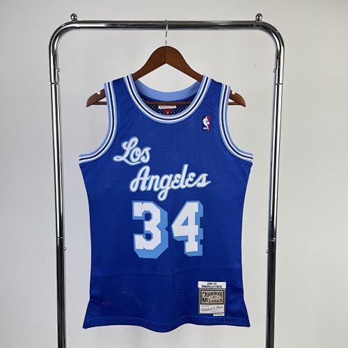 Los Angeles Lakers #34 Retro Edition Fan Edition 97 Season Basketball Jersey