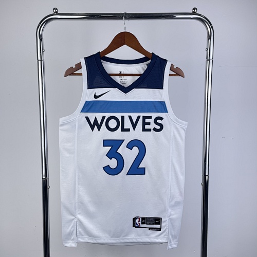 Minnesota Timberwolves Karl-Anthony Towns #32 Home White 23 Season Basketball Jersey