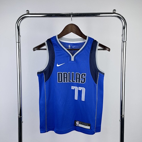 Dallas Mavericks Luka Doncic #77 Kids Basketball Jersey