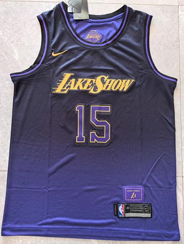 Los Angeles Lakers City Edition Purple Basketball Jersey