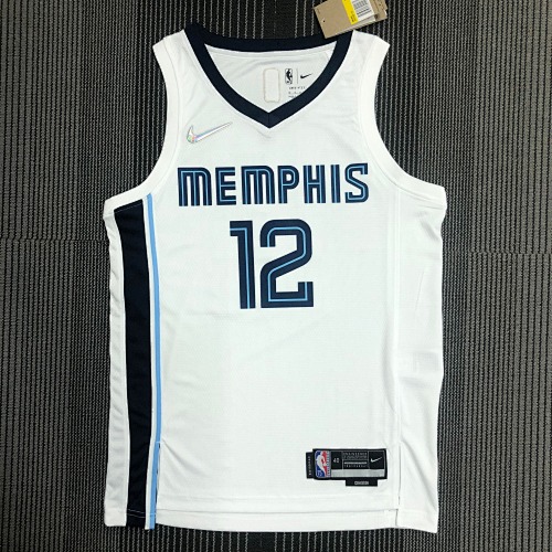 Memphis Grizzlies Ja Morant #12 White Basketball Jersey