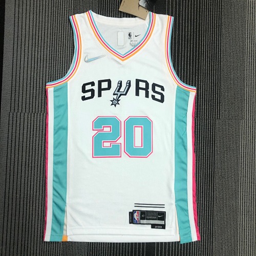 San Antonio Spurs #20 City Edition 22 Season Basketball Jersey