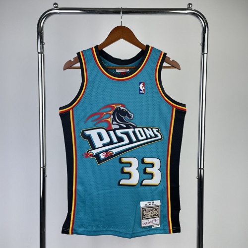 Detroit Pistons Retro Edition 98 Season Basketball Jersey