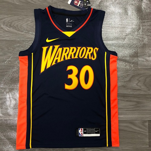 Golden State Warriors Stephen Curry #30 Blue Basketball Jersey