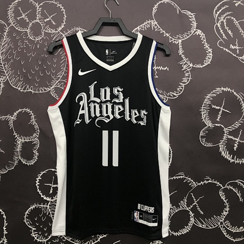 Los Angeles Clippers #11 Black Basketball Jersey