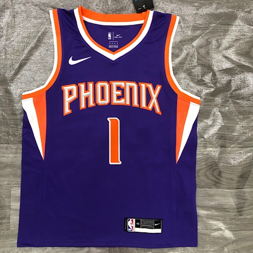 Phoenix Suns Devin Booker #1 Purple Basketball Jersey